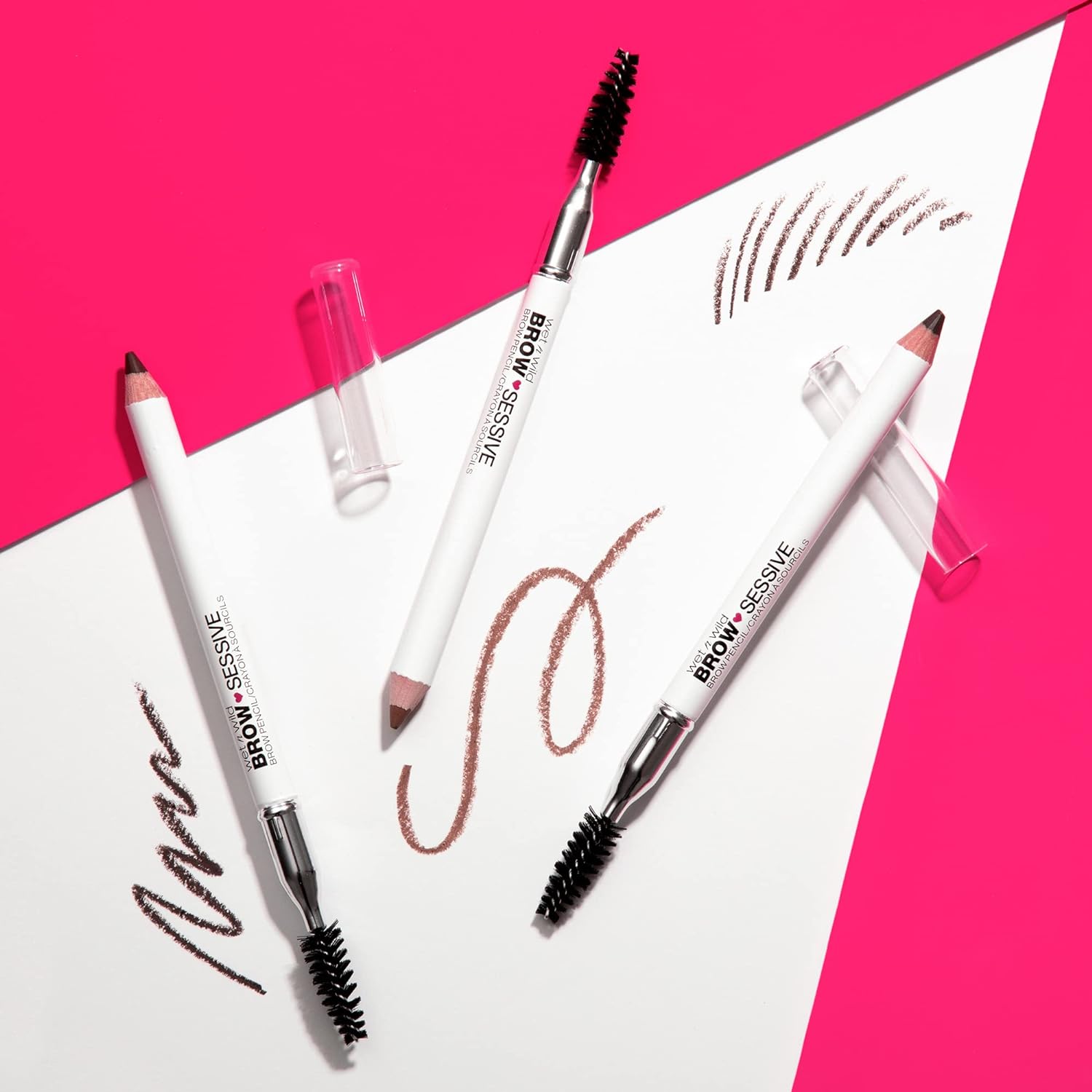 Eyebrow Pencil By Wet n Wild Brow-Sessive Brow Makeup Pencil Liner Blending Brush, Precise, Fine Tip, Shapes, Defines, Fills, Dark Brown - Image 7